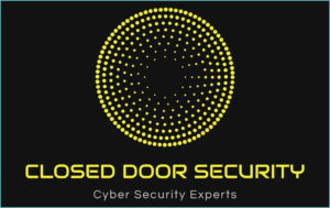 Logo depicting a company accredited by The Cyber Scheme called Closed Door Security