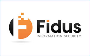 Logo depicting a company accredited by The Cyber Scheme called Fidus