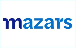 Logo depicting a company accredited by The Cyber Scheme called Mazars