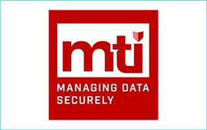 Logo depicting a company accredited by The Cyber Scheme called MTI