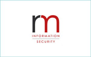 Logo depicting a company accredited by The Cyber Scheme called RM