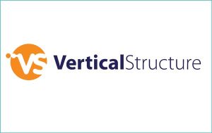 Logo depicting a company accredited by The Cyber Scheme called Vertical Structure