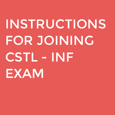 Click here for joining instructions for The Cyber Scheme CSTL-INF exam